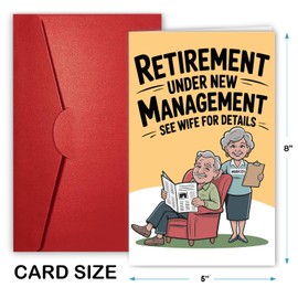 NewEleven Funny Retirement Gifts For Men - Farewell Gifts For Coworkers, Funny Present For Boss, Colleague - Retirement Card For Men From Friend, Work Bestie - Greeting Card