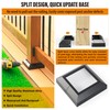 Wocepu 8pcs 4x4 (Actual: 4"x4") Aluminum Deck Post Base Cover,