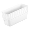 LABRIMP 8Pcs Plastic Storage Bins Versatile Kitchen Pantry Organizer for