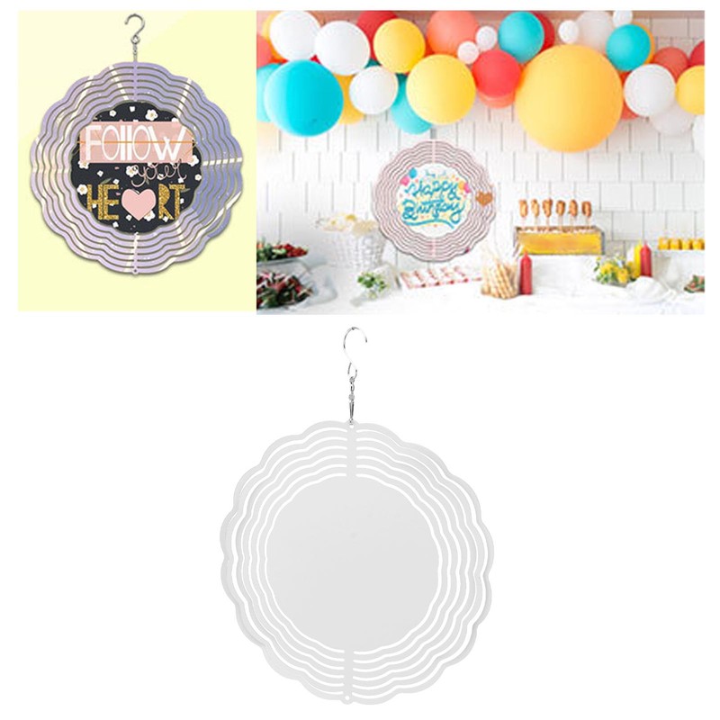 Sublimation Wind Chime Aluminum DIY Blank Wind Turntable for Outdoor