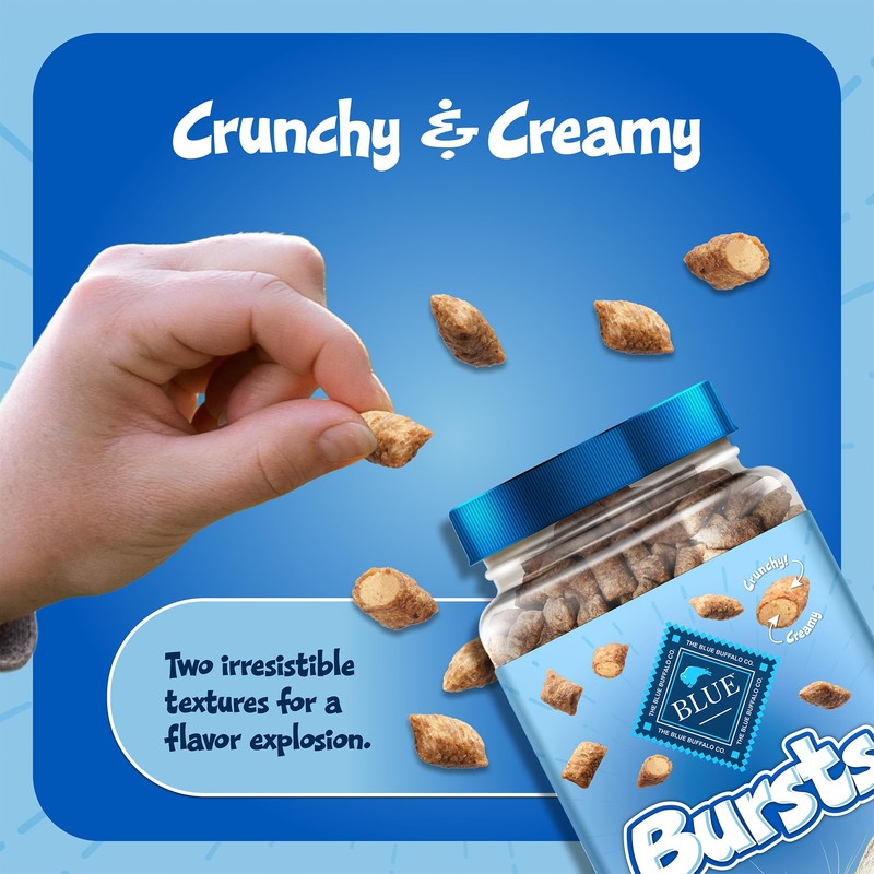 Blue Buffalo Bursts Crunchy & Creamy Cat Treats, Great for