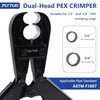 Flytuo 1/2" & 3/4" Combo PEX Crimping Tool for Copper