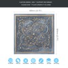 Distressed Tin Ceiling Tiles 24x24, Easy to Install PVC Wall