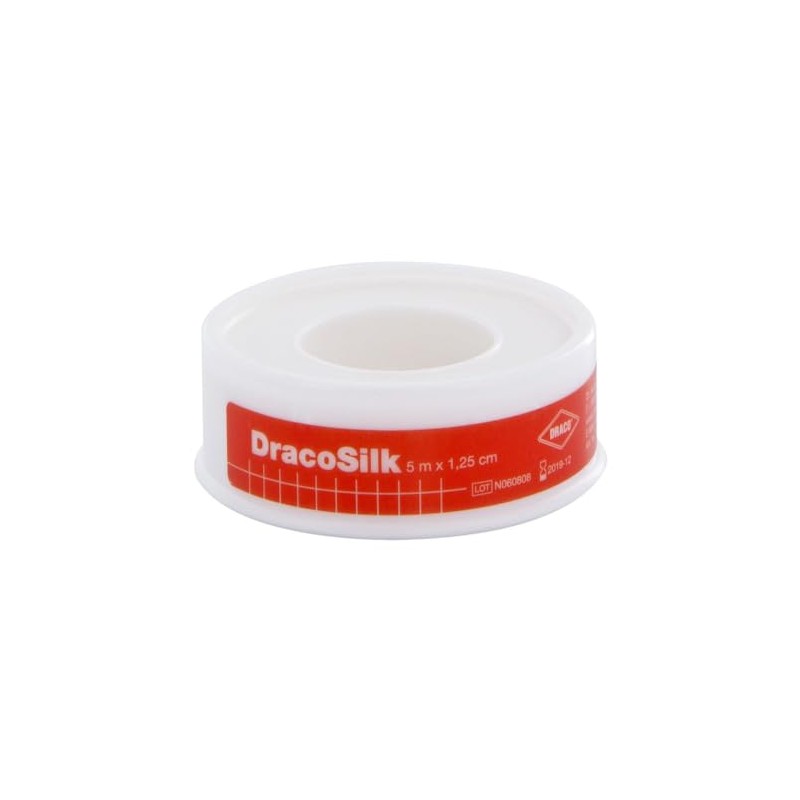 Dracosilk Roll Plaster 1.25 cm x 5 m Pack of