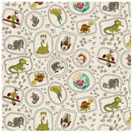 Henry Glass & Co. Rescued and Loved: Small Critters Stone-Henry Glass Sold by the Yard