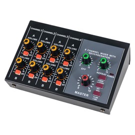 8 Channel 6.35mm TRS or 3.5mm Audio Mixer Headphone Amplifier Switcher Splitter 8 In 2 Out 6 In 2 Out Mixer Controller with Channel Switching,8 port cell phone external audio headphone amplifier