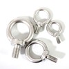 Qlvily 4 Packs 316 Stainless Steel 3/8" UNC Eye Bolt,
