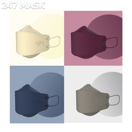 247 Mask Color 3D KF94 10ea [AIKI Mask], Color:Gray