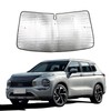 HIRUFAIT Windshield Sun Shade for Mitsubishi Outlander 2023, Front Window