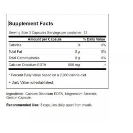 Arizona Natural Edta 600 mg 100 Caps