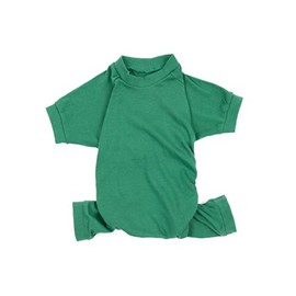 Leveret Dog Pajamas 100% Cotton Solid Green XXXL