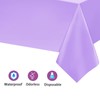 Kopokita 2PCS Light Purple Plastic Tablecloths 54 x 108 Inch,