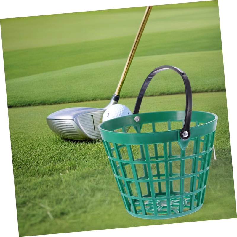 Totority 1pc Golf Ball Storage Basket with Handle Nylon Bucket