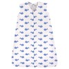Hudson Baby Unisex Baby Cotton Sleeveless Wearable Sleeping Bag, Whale, 18-24 Months US