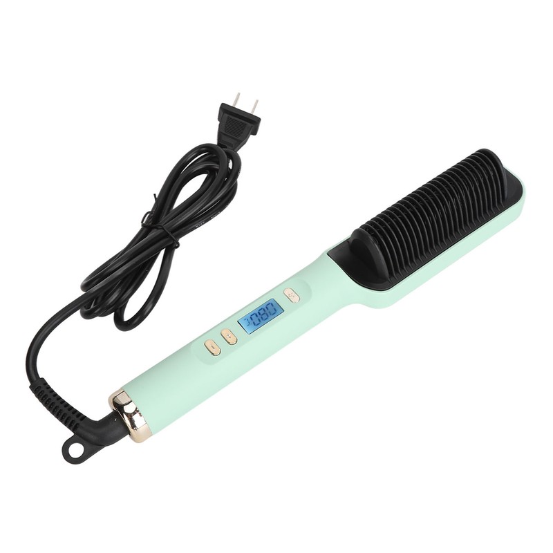 Negative Ion Hair Straightener Styling Comb Adjustable Even Heating Straightening