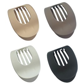 4Pcs Flat Hair Clips,Duckbill Hair Clip for Women,Non-Slip Matte Round Flat Hair Claws for Thick Thin Hair Styling