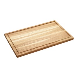 Wooden Chopping Board Rectangular Oak Wood Chopping Board Kitchen Chopping Board Durable Oak with Juice Groove (Large 50 x 30 cm)