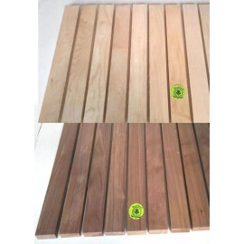 Wood-Hawk 3/4" x 1 1/2" x 16" - 10 BLACK WALNUT 10 Hard Maple Wood Cutting Boards Chess