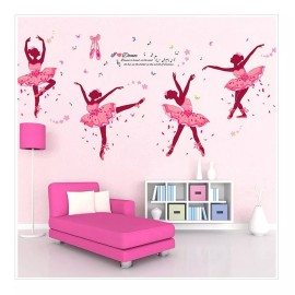 DaraBaby Vinil Decorativo Sala O Habitación De Bailarinas De Ballet