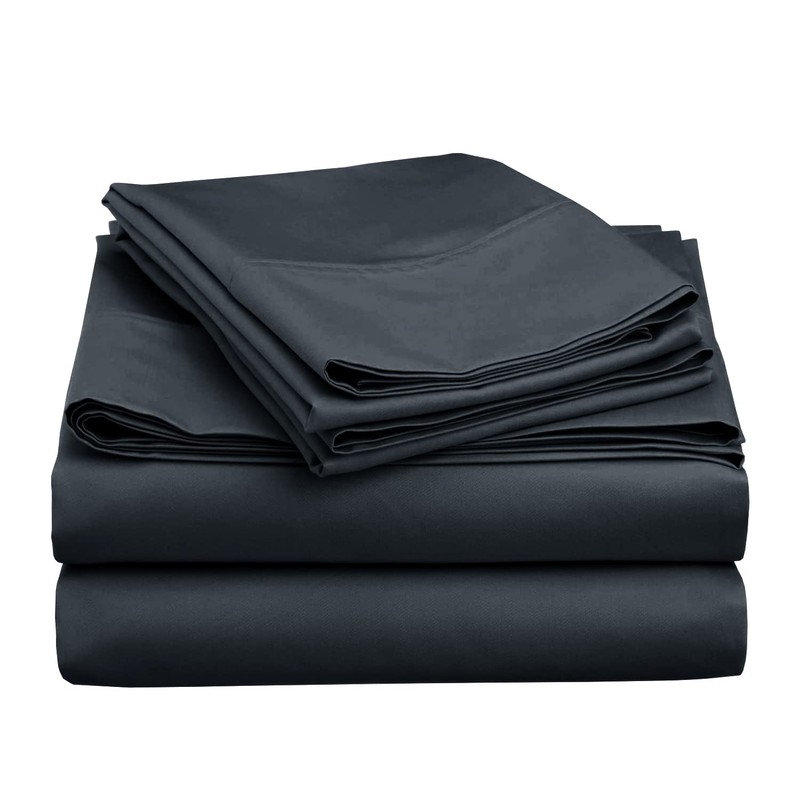 MOONLIGHT20015 Single Duvet Cover - Charcoal Solid Soft Single Bedding
