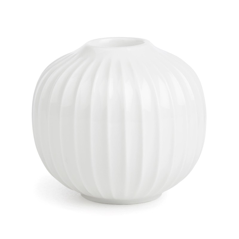 Kähler Kerzenständer runden Ø8.5 cm Hammershøi dänisch Handarbeit, Weiss