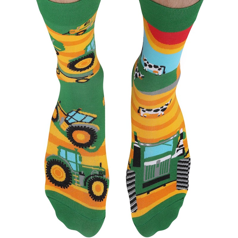 TODO Colours Funny Socks with Motif - Multicoloured, Colourful, Crazy