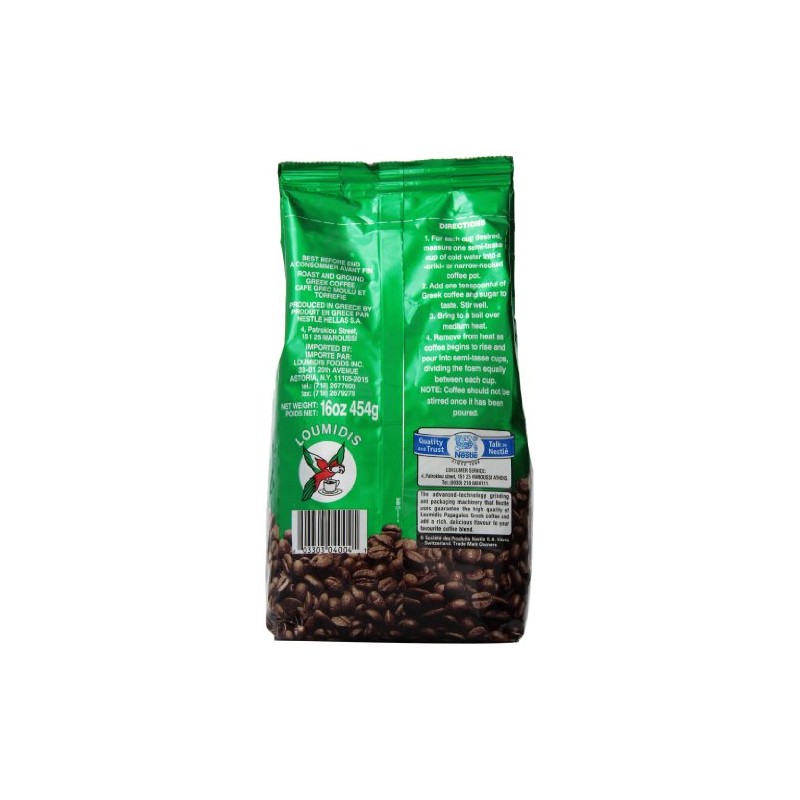 Papagalos Loumidis Ground Coffee, 16 Ounce
