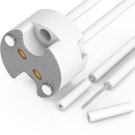 10 Pack G4 Light Socket, MR16 Socket, Letaclanic LED Halogen Lamp Ceramic Wire Connector Base Socket Adapter G4 MR16 MR11 GU5.3 GU6.35 Socket (Pack of 10)