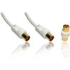 PCSL Gold T.V aerial cable (M-M) with adapter (F-F) Coaxial