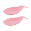 Round Silicone Spoon Rests - Set of 2 Pink