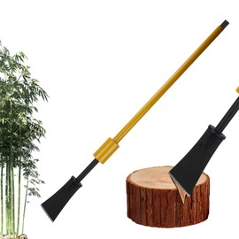 Smarkey Root Cutting Tool Bamboo Tree Stump Remover Spade Shovel Garden Slayer Planting Puller Digging Bar - Heavy Duty, Black Yellow