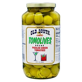 Old South Tomolives, Pickled Green Tomatoes, 32 Ounces (1 Each)