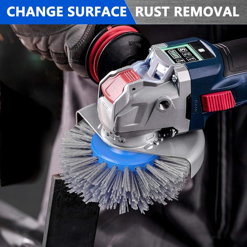 Shineboc Sanding Brushes 120 Grit 150 mm Nylon Brush Wire