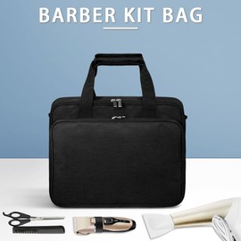 Horsande Hairdressing Bag Empty, Hairdresser Case for Barber Accessories, Hairdressing Bag Tool Bag, Hairdresser Bag for Salon Accessories, Barber Travel Bag, Black