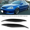 1 Pair Carbon Fiber Car Headlight Eyebrow Eyelid Fit for