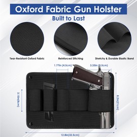 Threehome Upgraded Pistol & Magazine Pouch for Gun Safe Door Organizer