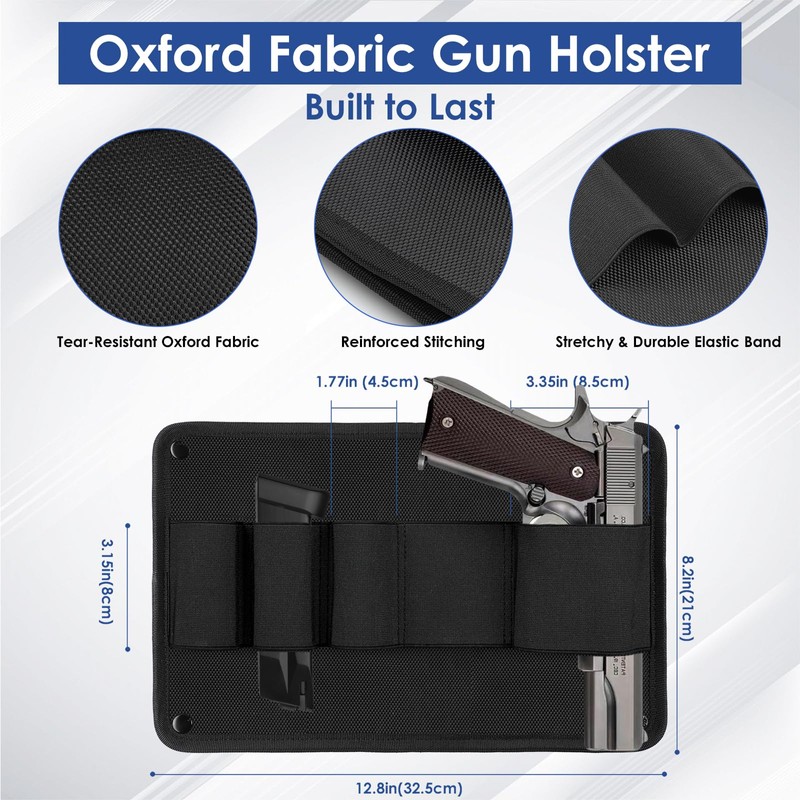 Threehome Upgraded Pistol & Magazine Pouch for Gun Safe Door