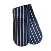 Navy Striped Double Oven Glove 100% Cotton Kitchen Cooking Mitt