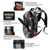 JHKKU Kids Backpack for Boys Girls Bookbags Colorful Exotic Birds