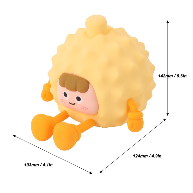 Toddlers Night Lights USB Rechargeable Warm Light Timer Cute Durian