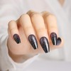 28Pcs Press on Nails Medium, Fake Nails with Designs, Light