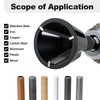 LATTHANT Deburring External Chamfer Tool with Tungsten Carbide Blade, Bolt