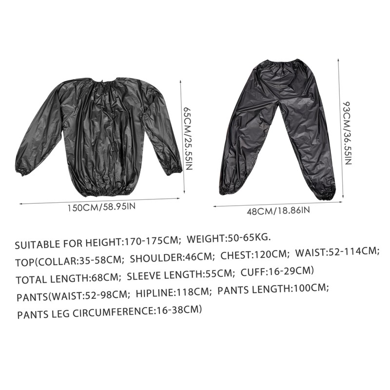 Outanaya Sweat Sauna Top and Pants Set for Men Sports