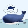 MAIPAI Cute Whale Stuffed Animals Plush Pillow,Soft Kawaii Blue Whale