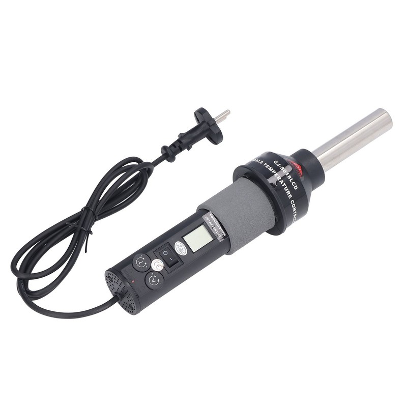 6Pcs Hot Air Gun LCD Digital Display Adjustable Portable Heating