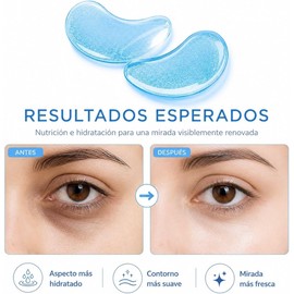 Parches Ojos Acido Hialuronico y Colageno para Ojeras y Bolsas, Tratamiento Contorno de Ojos Hidratante, 30 Pares Parches Hidrogel (60 Piezas) Incluye Par 24K
