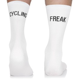 TODO Men's and Women's Cycling Socks Breathable Road Bike Socks Men's Cycling Socks with Motif Also Running Socks, With cycling freak, 39 - 42