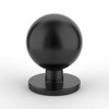 Amerdeco 10 Pack Matte Black Cabinet Knobs Single Hole Cabinet