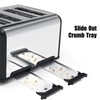 KitchMix Toaster 4 Slice, Bagel Stainless Toaster with LCD Timer,