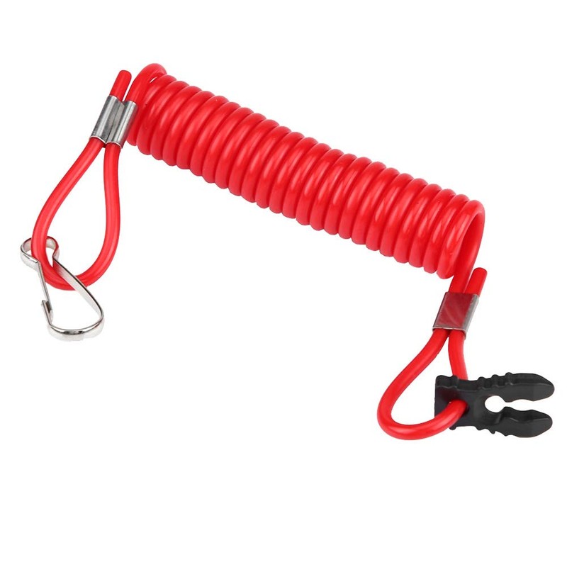 Outboard Kill Switch Key Rope Engine Ignition Emergency Kill Stop